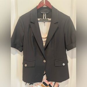 WHBM Peplum Short Sleeve Blazer/Jacket with Sleeveless Top